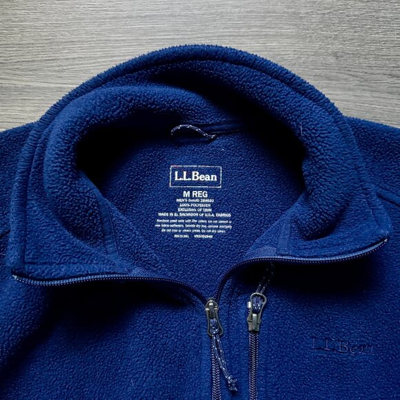 L.L. Bean Men's Fleece Zip Up - Picture 2 of 3